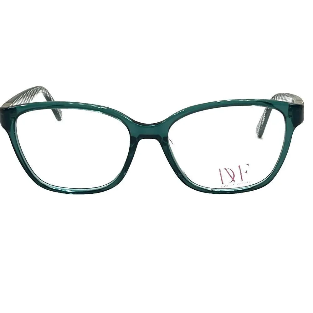 NEW Diane von Furstenberg DVF 5064 481 Glossy Bluegreen Eyeglass Frame 52-16-130